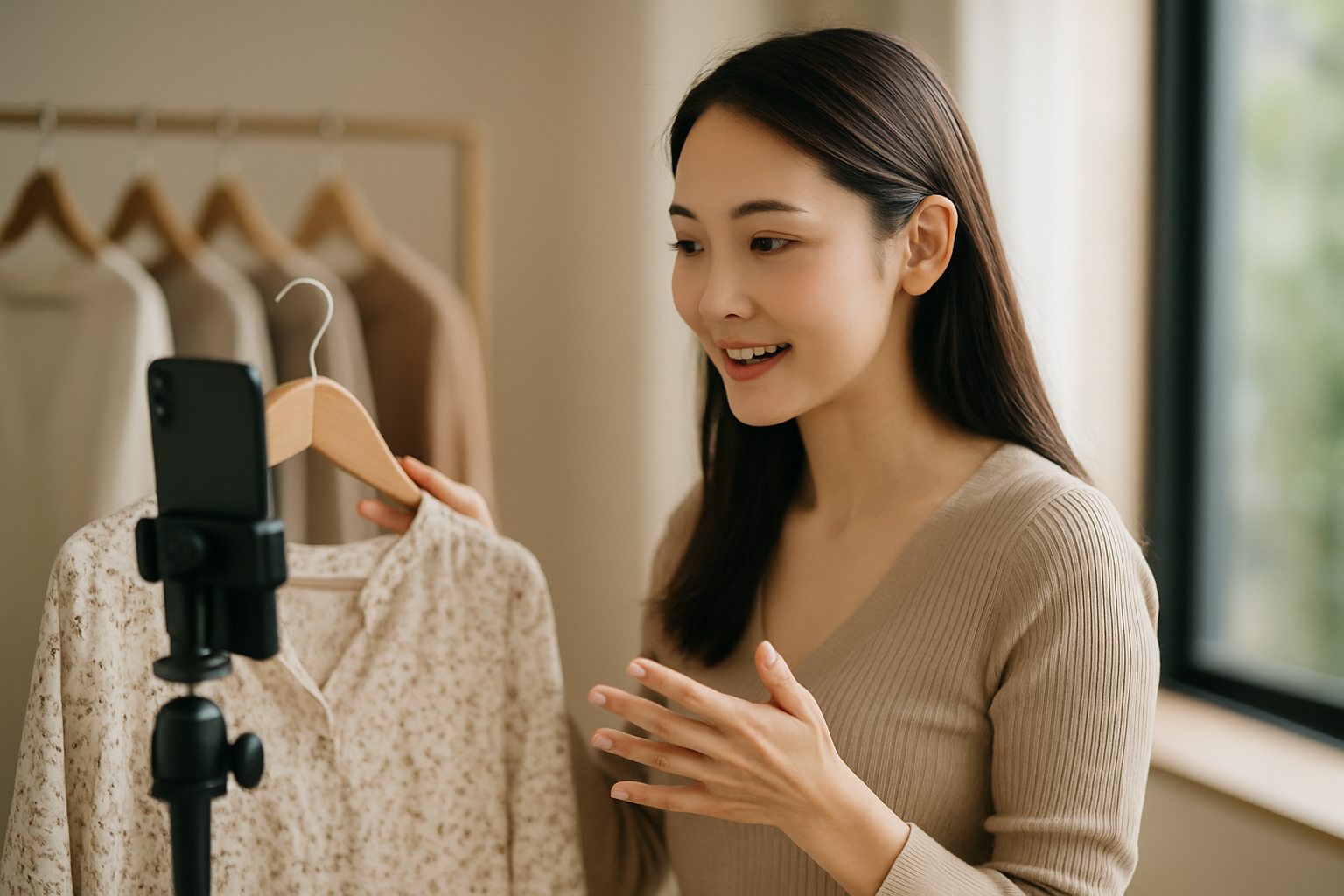 実際の配信の流れと工夫の具体例のイメージ画像
